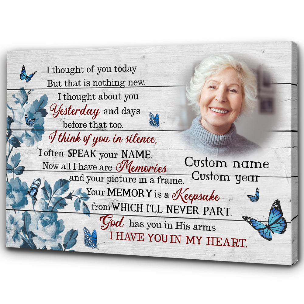 Personalized Memorial Canvas Gifts I Thought Of You