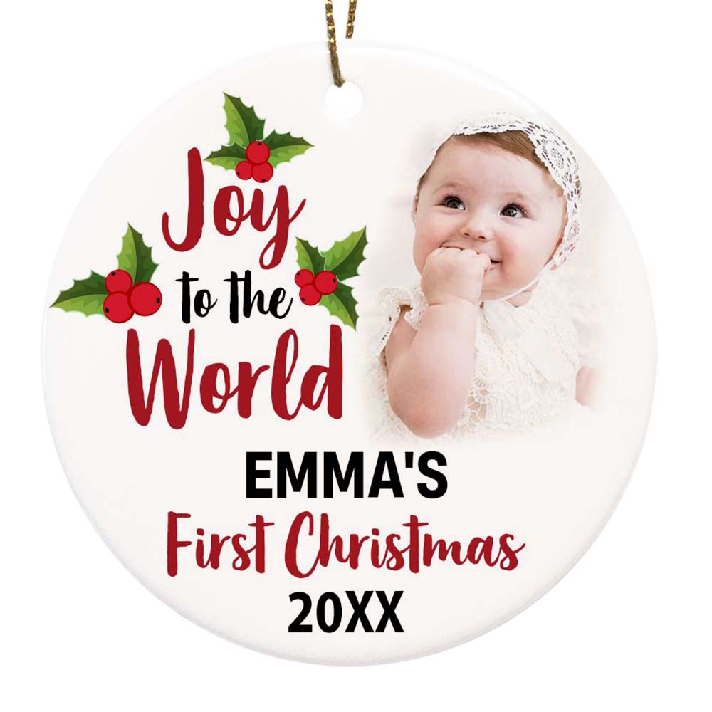 Personalized Christmas Ornaments My First Christmas Customized Name & –  Myfihu