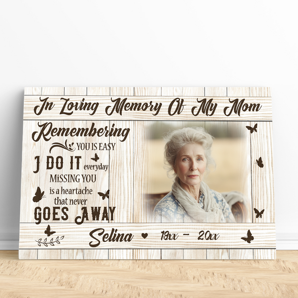 Personalized Mom Memorial Gifts| Remembrance Gift for Loss of Mother| In Memory Of Mom NXM492