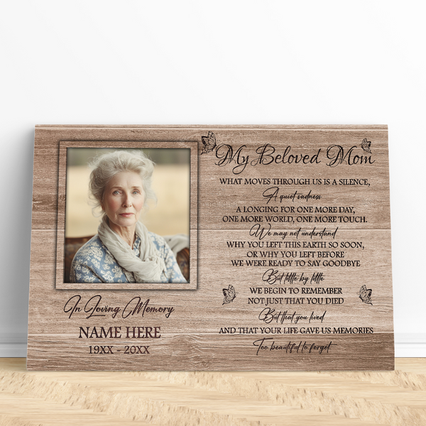 Personalized Mom Memorial Gifts, Sympathy Gift for Loss of Mother, My Beloved Mom Mother's Day NXM493