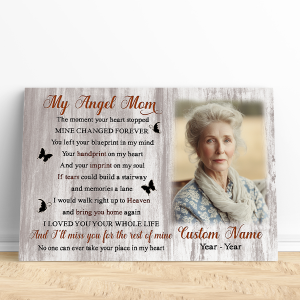 Mom Memorial Gifts For Loss of Mother Personalized Sympathy Gifts for Mom In Memory NXM496
