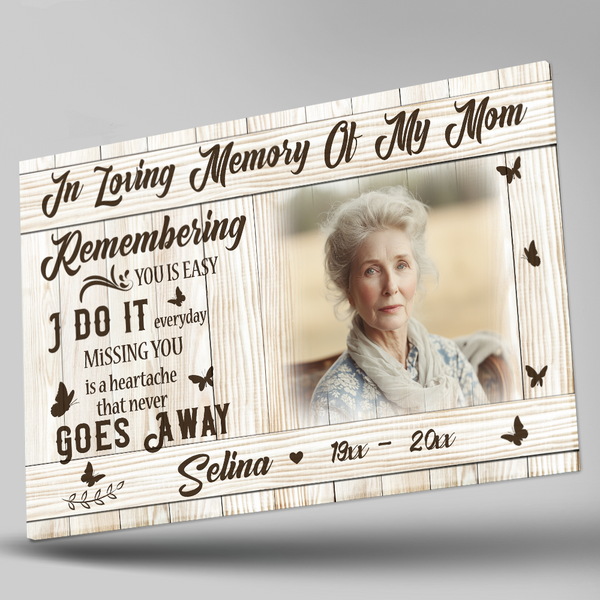 Personalized Mom Memorial Gifts| Remembrance Gift for Loss of Mother| In Memory Of Mom NXM492
