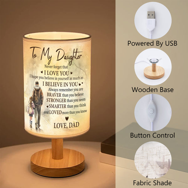 Daughter Table Lamp Daughter Gifts from Dad, Father Daughter Table Lamp Gifts for Daughter from Dad TNT4