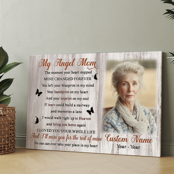 Mom Memorial Gifts For Loss of Mother Personalized Sympathy Gifts for Mom In Memory NXM496