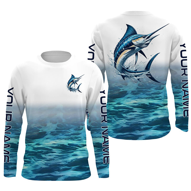 Marlin Fishing Custom Long Sleeve Performance Fishing Shirts, Marlin S –  Myfihu