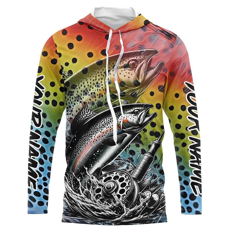 Rainbow Trout Fly Fishing Custom Long Sleeve Tournament Fishing Shirts –  Myfihu