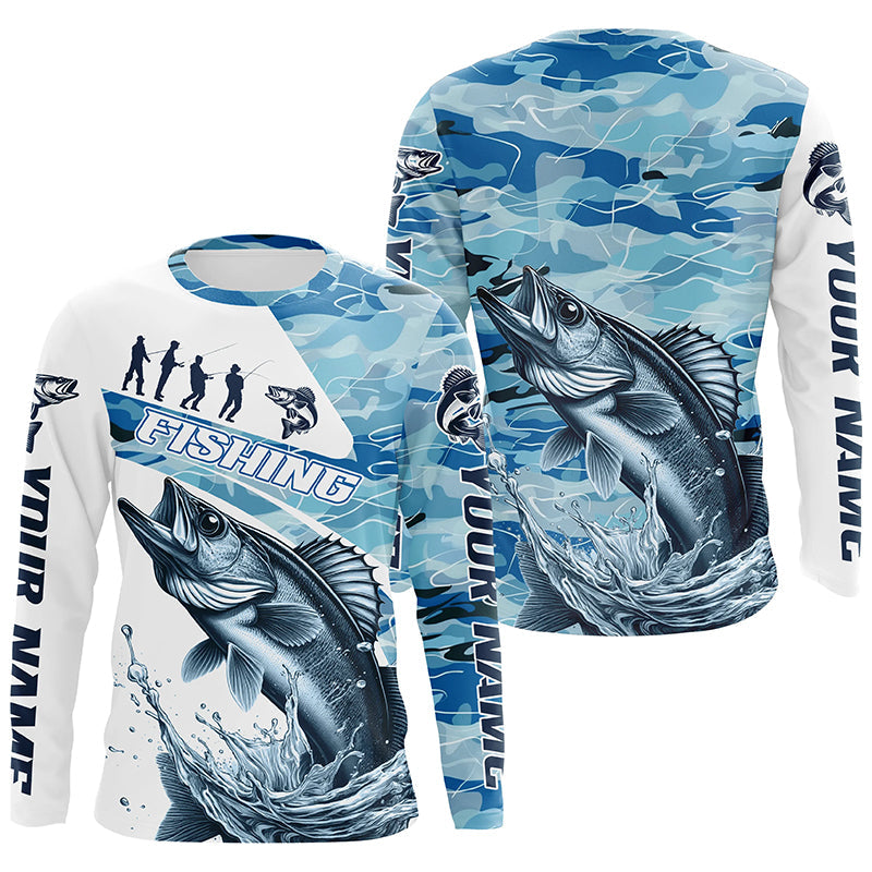 Personalized Fishing T-shirt Fisherman Trip Walleye Fishing Shirt