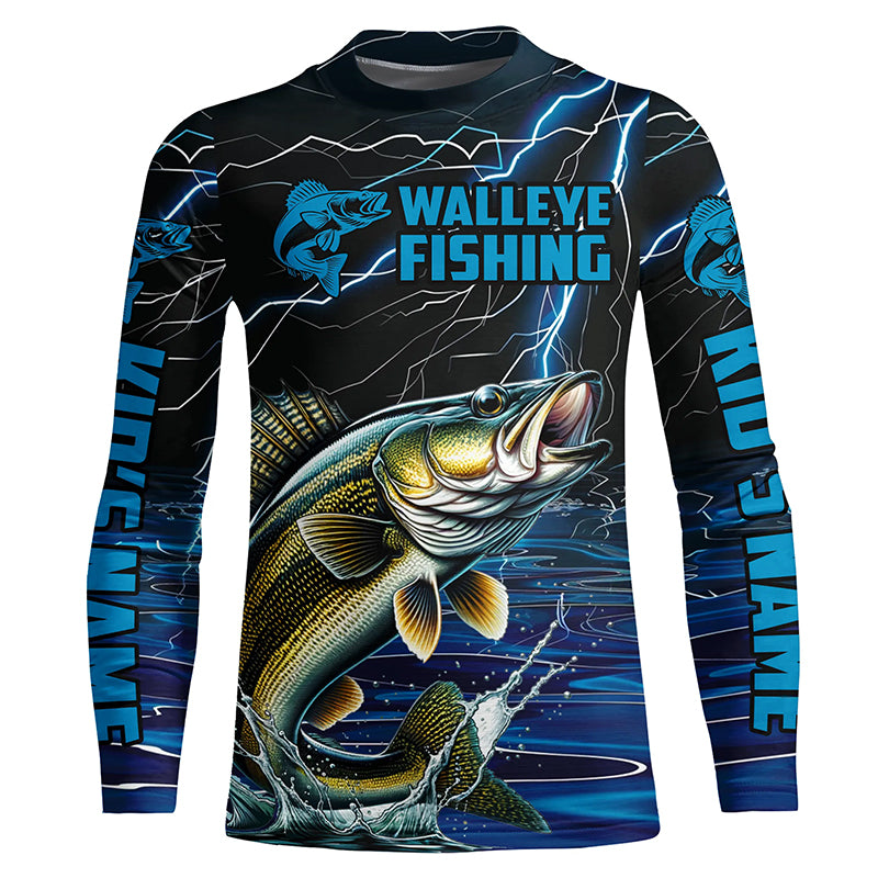 Custom Walleye Fishing jerseys, Walleye Long Sleeve tournament Fishing  Shirts
