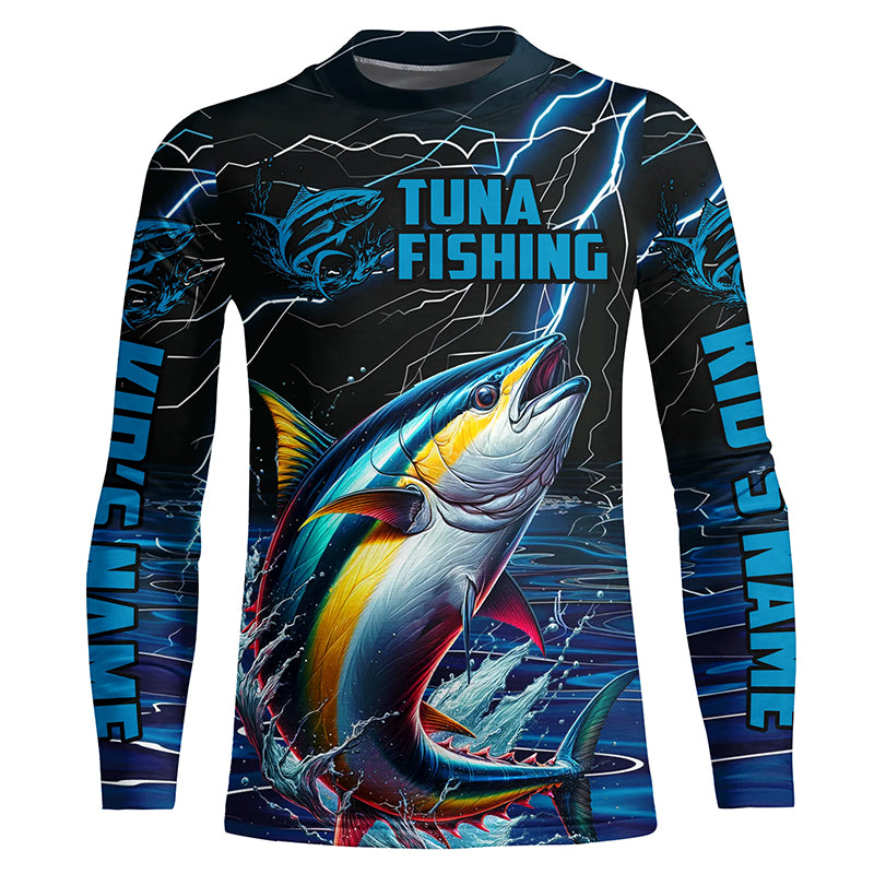 Blue Lightning Custom Yellowfin Tuna Long Sleeve Saltwater Fishing