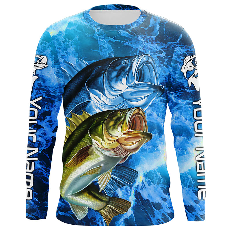 Myfihu Personalized Bass Fishing Jerseys, Bass Long Sleeve
