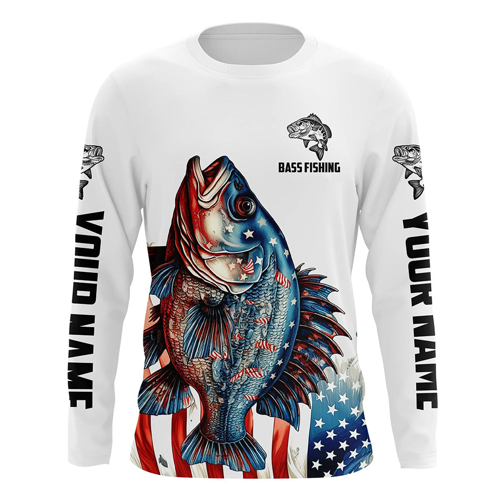 Fishing for Life USA Flag - Bass Fishing T-Shirt - elitefishingoutlet
