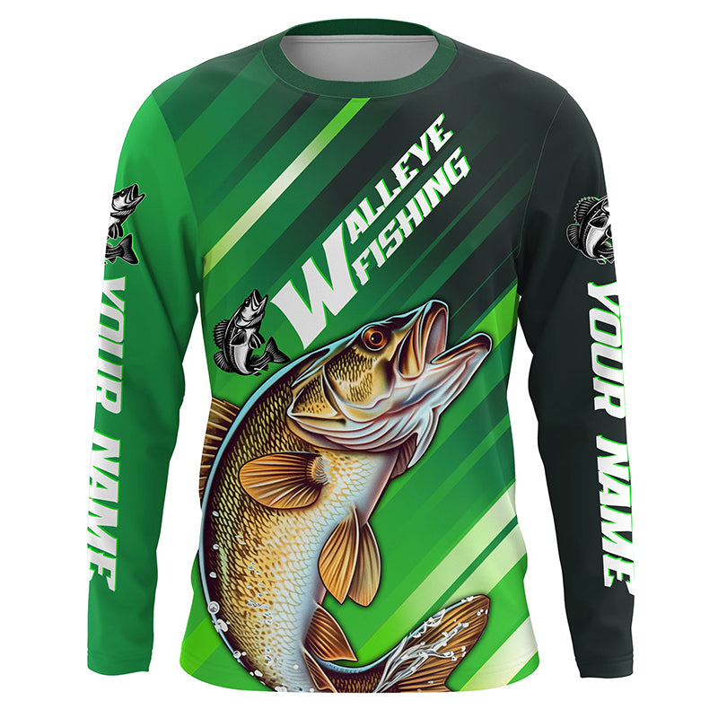 Personalized Walleye Fishing Jerseys, Walleye Fishing Long Sleeve