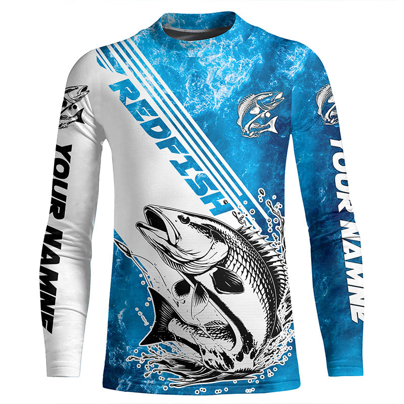 Water Surface Custom Long Sleeve Performance Fishing Shirts For Men, C –  Myfihu