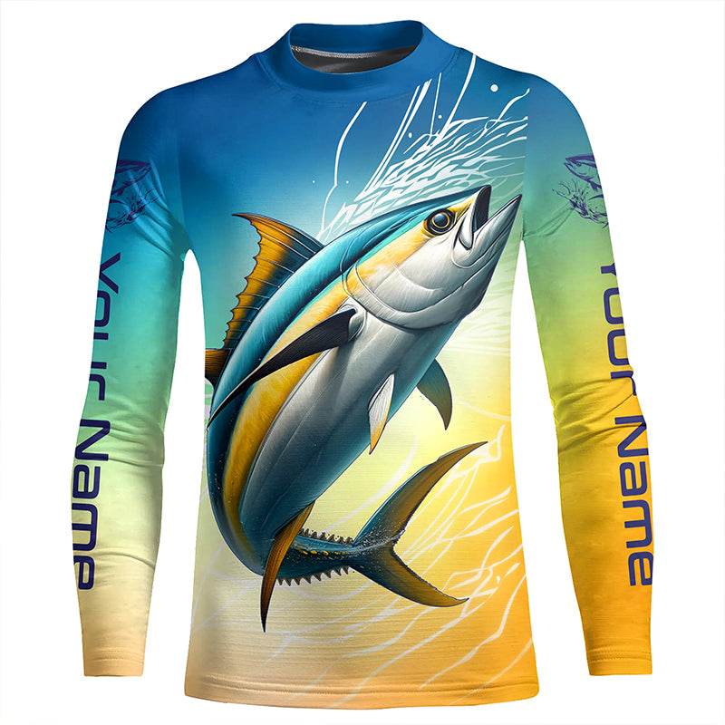 Tuna Fishing UPF 30+ Long Sleeve Performance Fishing Shirt - UV Sun Pr –  Myfihu