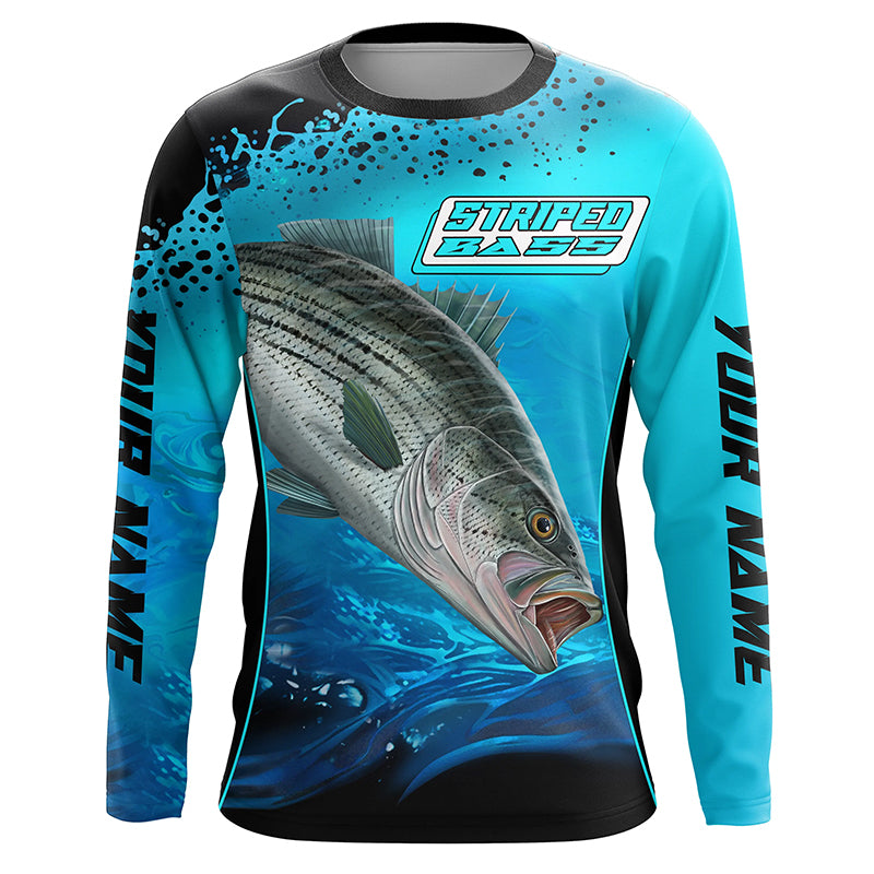 Myfihu Personalized Striped Bass Fishing Jerseys, Tournament Fishing Shirts TTS0564, T-Shirt UPF / 5XL