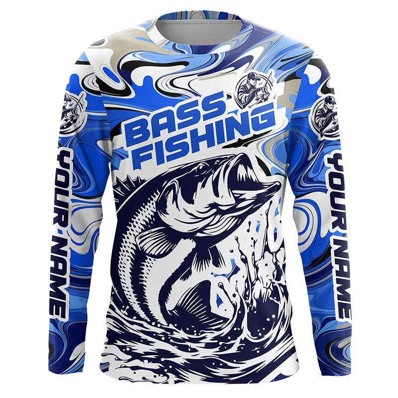 Personalized Bass Fishing Tournament Long Sleeve Fishing Shirts, Multi –  Myfihu