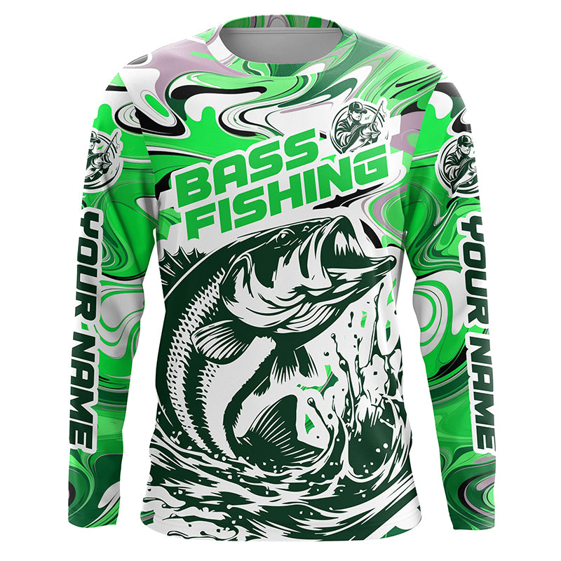 Personalized Bass Fishing Tournament Long Sleeve Fishing Shirts, Multi –  Myfihu