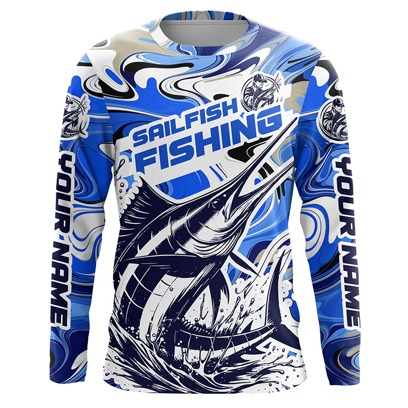 Sailfish Gear Men Fishing Long Sleeve Hooded Shirts Blusas Para