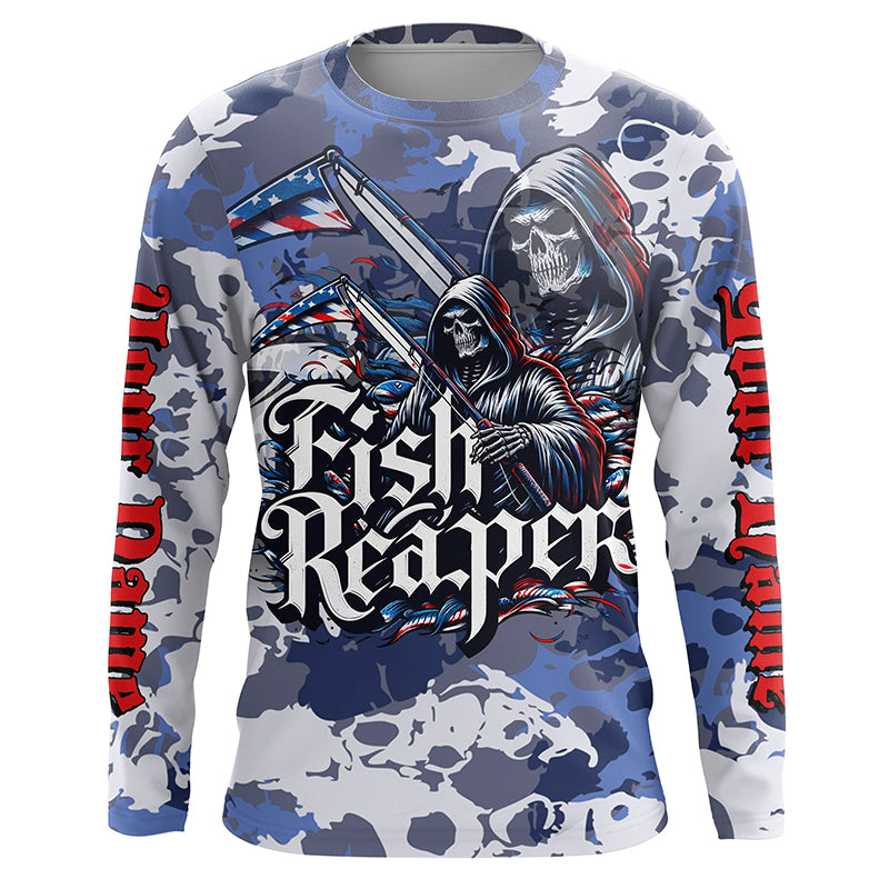 Fish Reaper Camo Long Sleeve Performance Fishing Shirts With Customize –  Myfihu