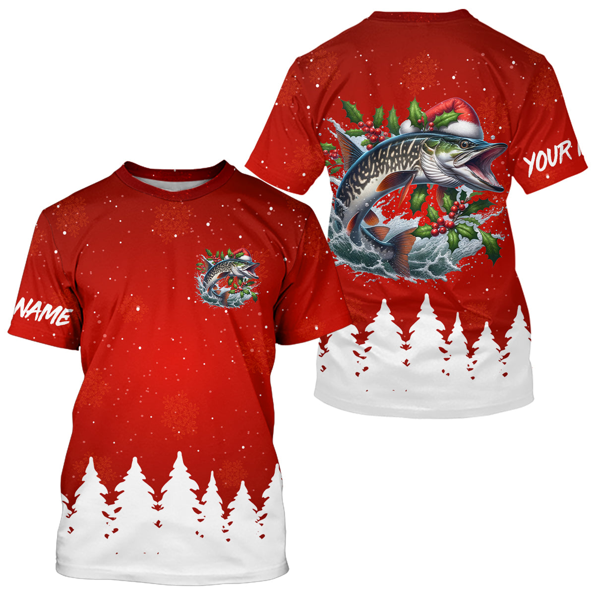 Redfish Fishing Custom Christmas Fishing Shirts, Xmas Fishing Gifts Fo –  Myfihu