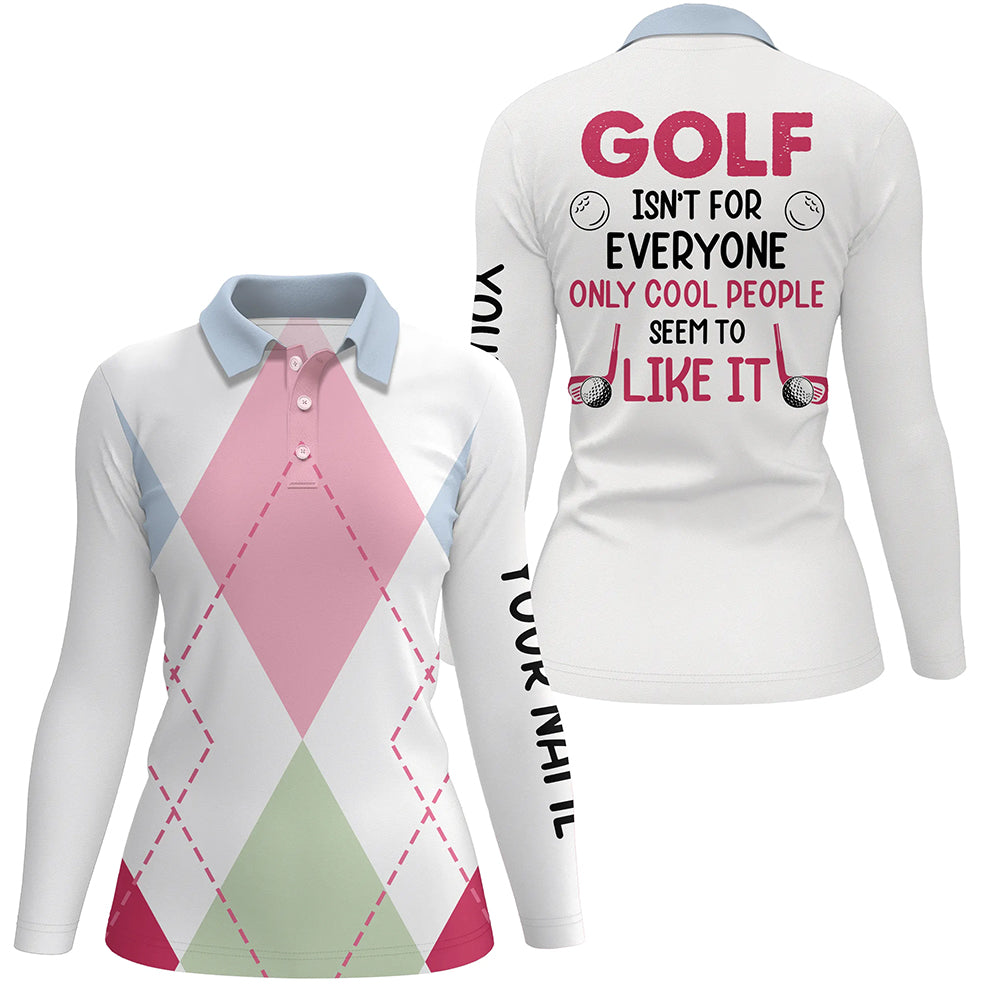 Womens golf polo shirts custom argyle pattern golf isn't for