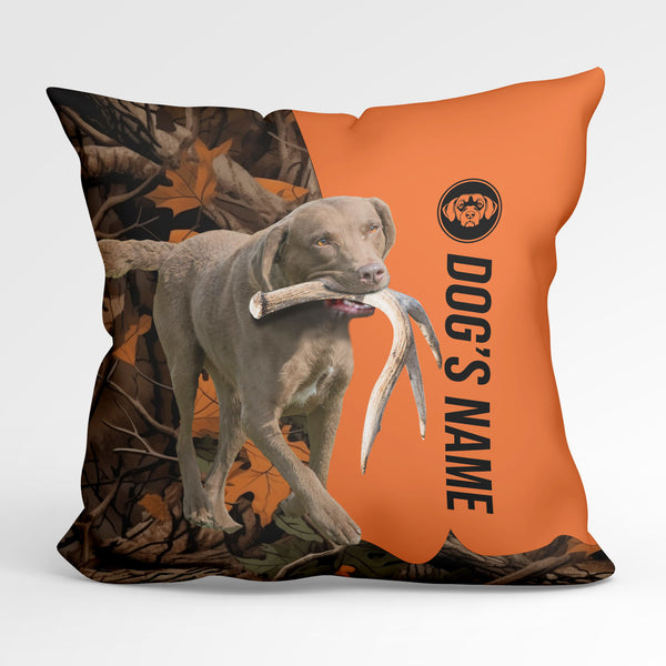 Chesapeake Bay Retriever Duck/Pheasant Hunting Custom Dog's Name Pillow, Hunting dog Pillows FSD4387