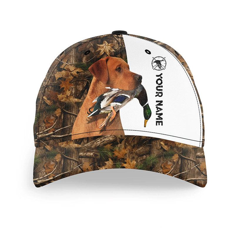 Duck hunting with Dog Fox Red Labrador 3D camo Custom Name hunting