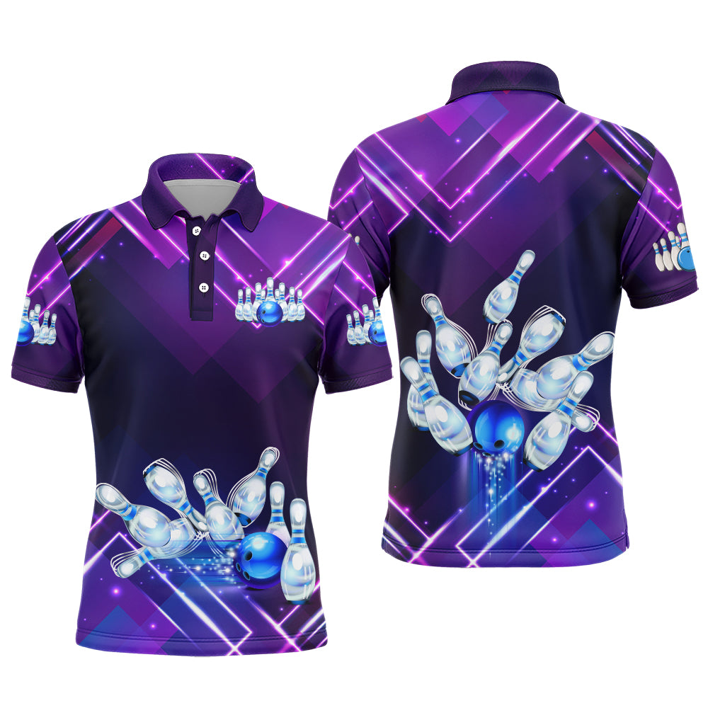 Maßgeschneidertes Bowlinghemd für Herren, Bowlingtrikot für Bowling-Teamliga, Poloshirt QZT99-3