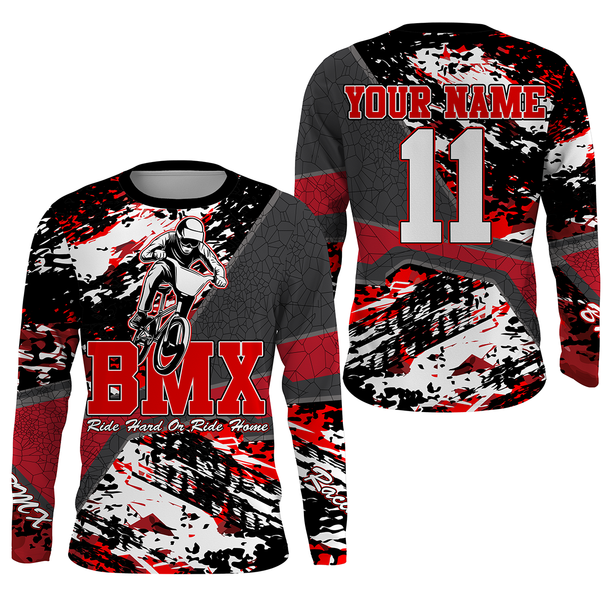TUBE 30th RIDERS ユニフォーム Msize Custom Red BMX racing jersey UPF30+ stunt riding shirt Off-road