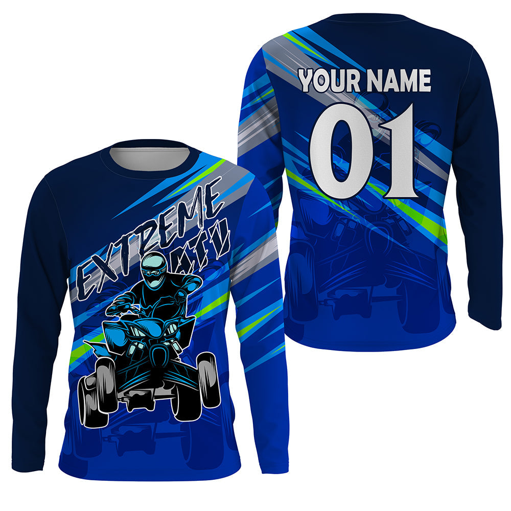  Kid Motocross Jersey Personalized UPF 30+, Dirt Bike Motorcycle  Off-Road Racing Youth Long Sleeves| NMS365 : Automotive