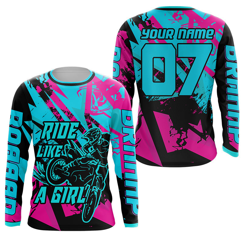 Personalized Motocross Jersey UPF30+, Motorcycle Green Dirt Bike Racin –  Myfihu