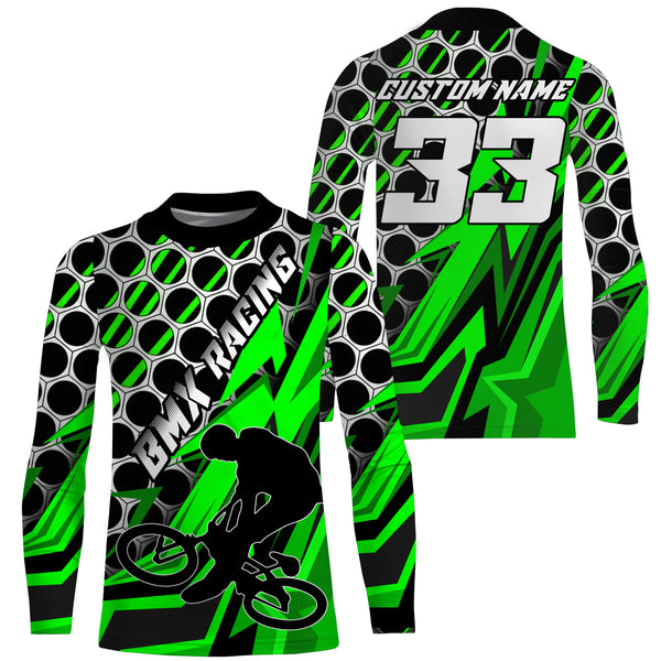 Personalized BMX racing jersey UPF30+ stunt riding Adult&Kid racewear Extreme off-road Cycling gear| SLC54