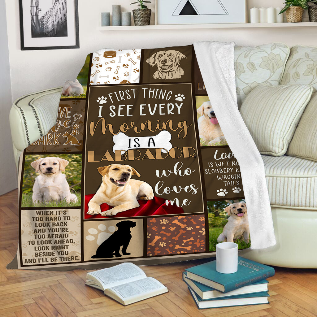 Labrador discount fleece blanket