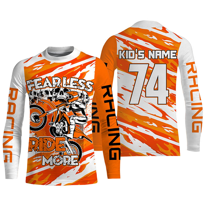 Myfihu Skull Motocross Jersey Custom Dirt Bike Off-Road Kid Men Women Upf30+ MotoX Racing Shirt Motorcycle PDT284, Adult Long Sleeves UPF / S