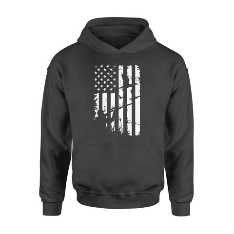 Duck Hunting American Flag 4th July Clothes, Shirt for hunter NQSD239 - Standard Hoodie