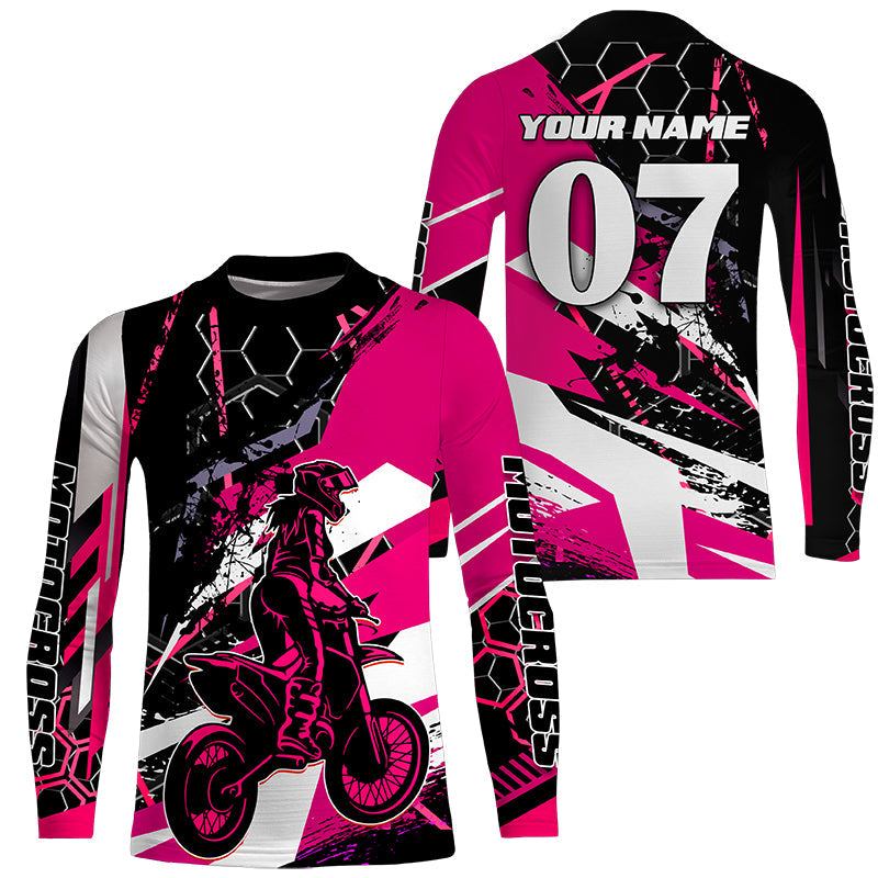 Personalized Motocross Jersey UPF30+, Motorcycle Green Dirt Bike Racin –  Myfihu