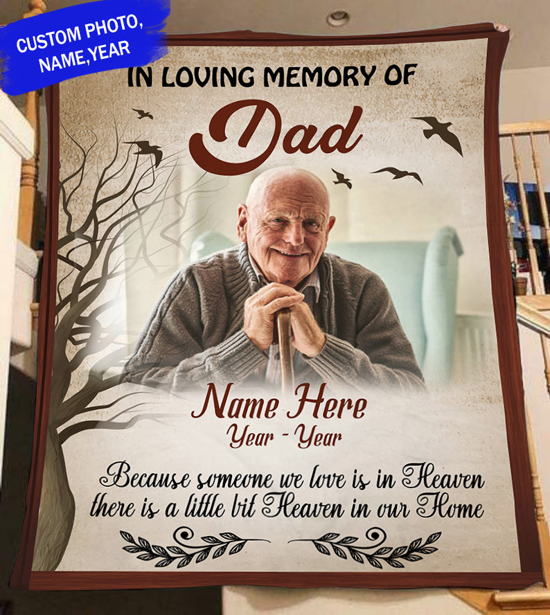 : Dad Cowboy Memorial Gift for Loss of Father, Custom Memorial  Canvas In Loving Memory of Father in Heaven