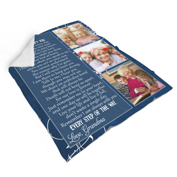 Personalized Memorial Blanket - I Never Left You Custom Letter Blanket Remembrance Throw Sympathy N2660