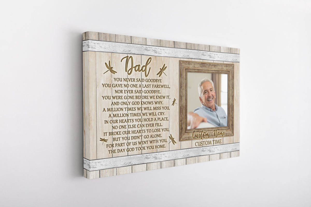Sympathy gifts for loss of Father, Bereavement gift for loss, Memorial canvas/premium poster - VTQ168