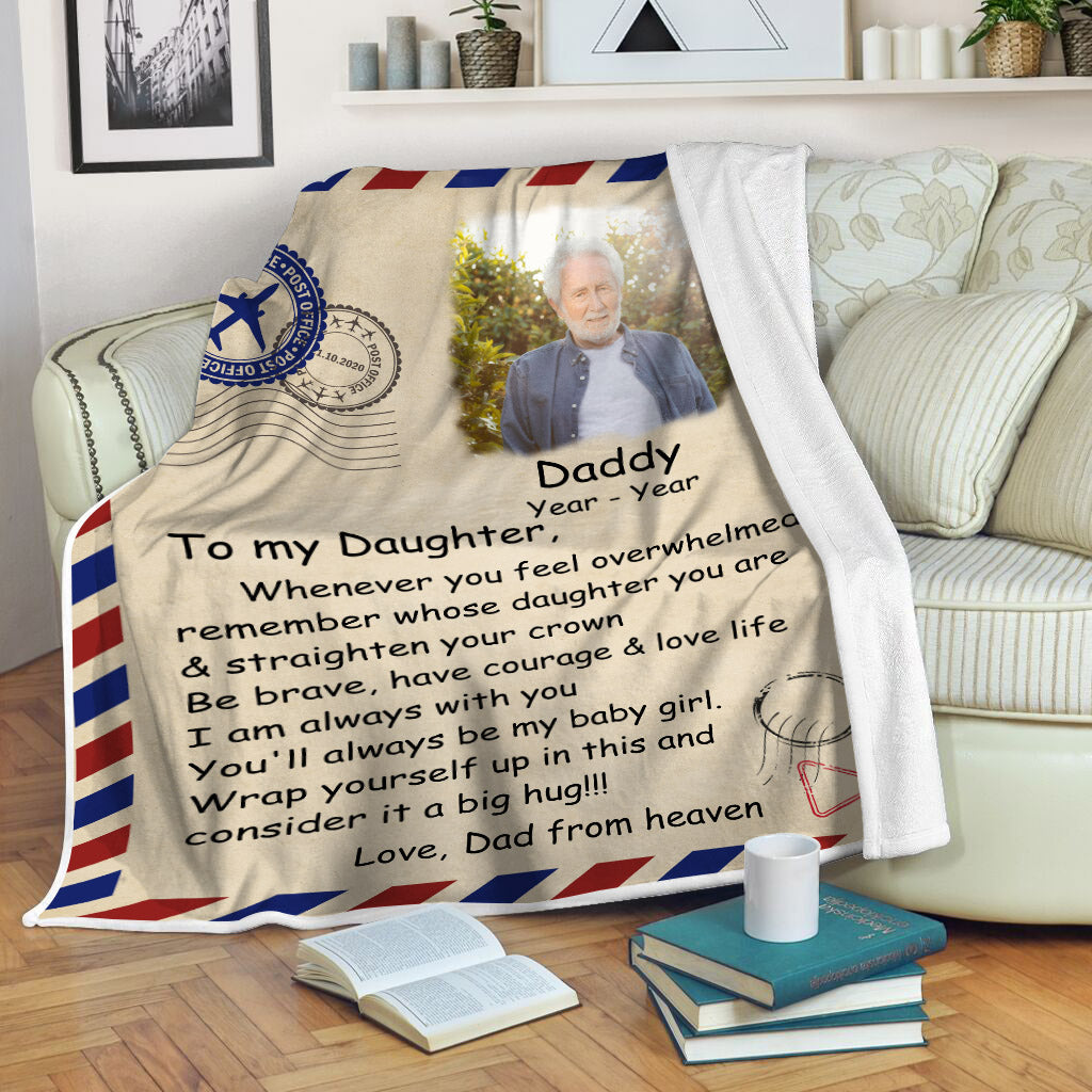 Personalized Daddy Fishing Blanket - For The Times When You Are Cold  Blanket | CubeBik