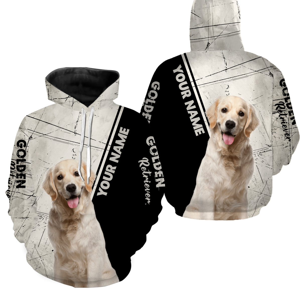 Golden Retriever Dog Custom Name Shirts - Personalized Gift for Golden ...