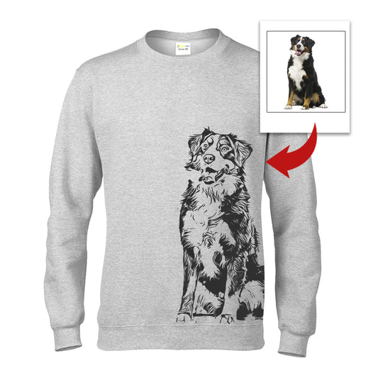 Personalized dog hoodies for humans dog mom dog dad gift custom dog's photo TATS207