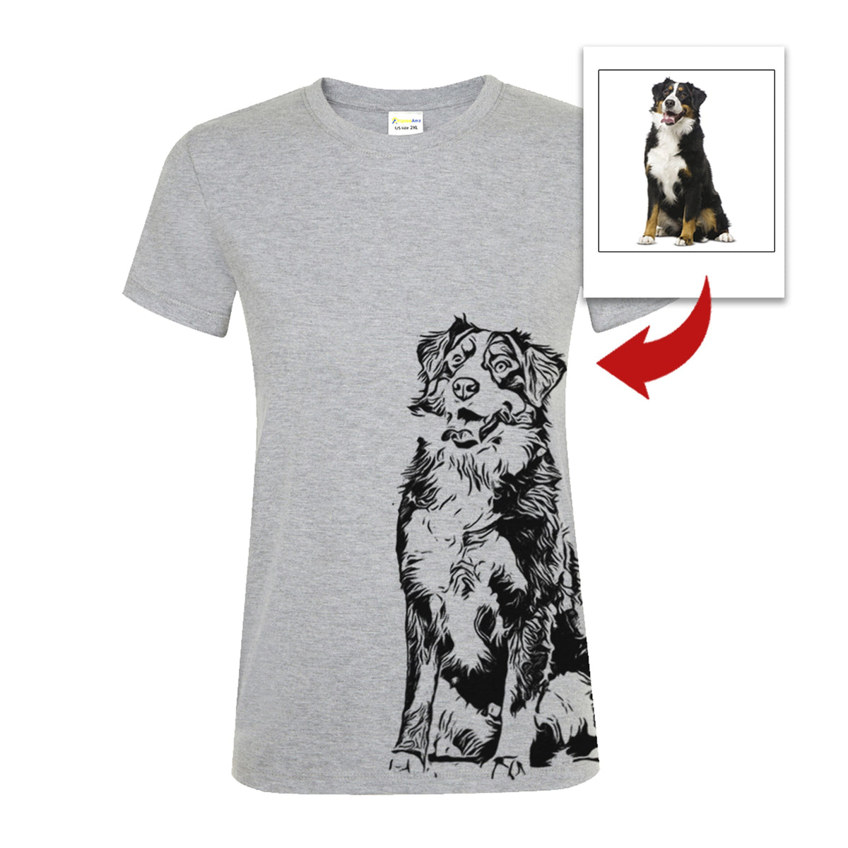 Personalized dog hoodies for humans dog mom dog dad gift custom dog's photo TATS207