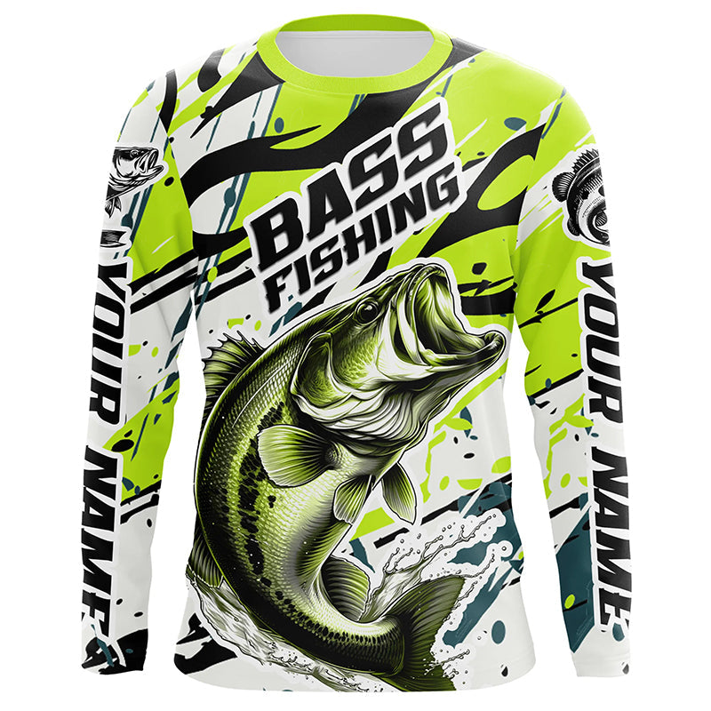 Personalized Largemouth Bass Fishing Jerseys, Bass Fishing Camo