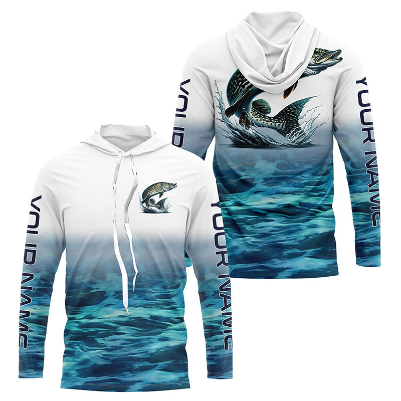 Personalized Pike Fishing Long Sleeve Tournament Fishing Shirts, Pike –  Myfihu