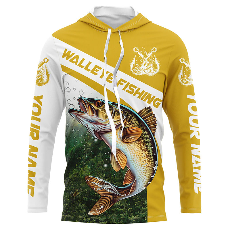 Custom Walleye Fishing Jerseys, Walleye Fishing Long Sleeve Fishing To –  Myfihu