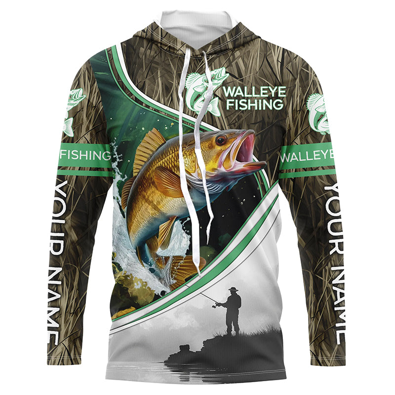 Personalized Walleye Uv Protection Long Sleeve Fishing Shirts, Walleye –  Myfihu
