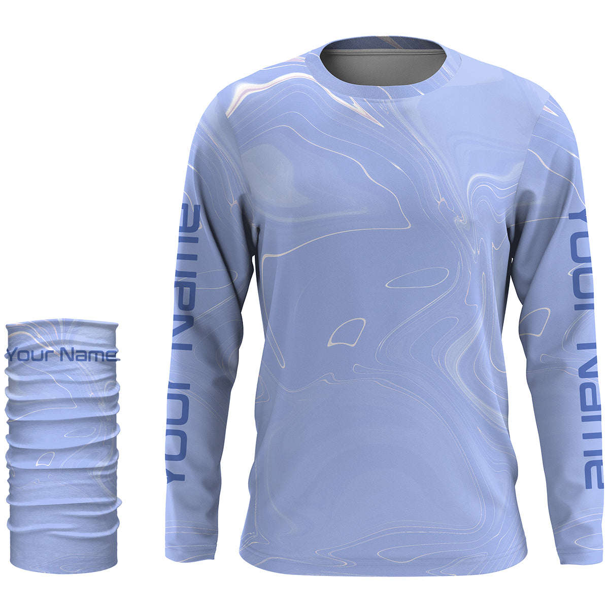 Wave camo Custom men Long Sleeve Fishing Shirts, UV Protection Fishing –  Myfihu