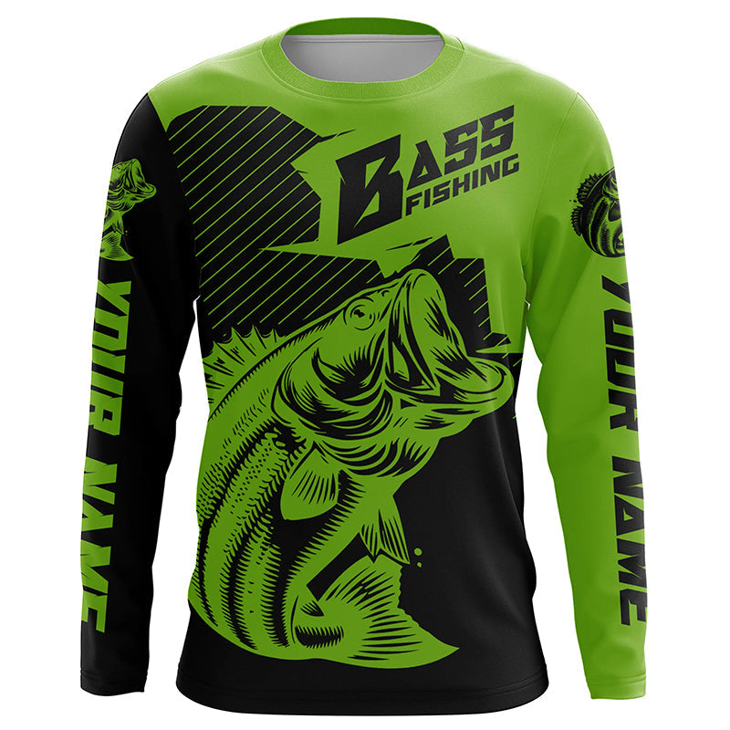 Personalized Bass Fishing Jerseys, Bass Fishing Long Sleeve Fishing To –  Myfihu