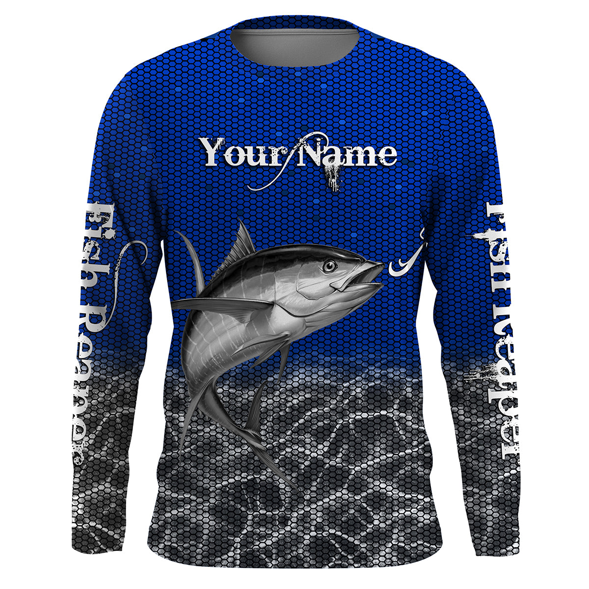 Fishing Fish reaper Tuna Custom Long Sleeve performance Fishing Shirts –  Myfihu